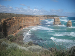 beach coast cliffs